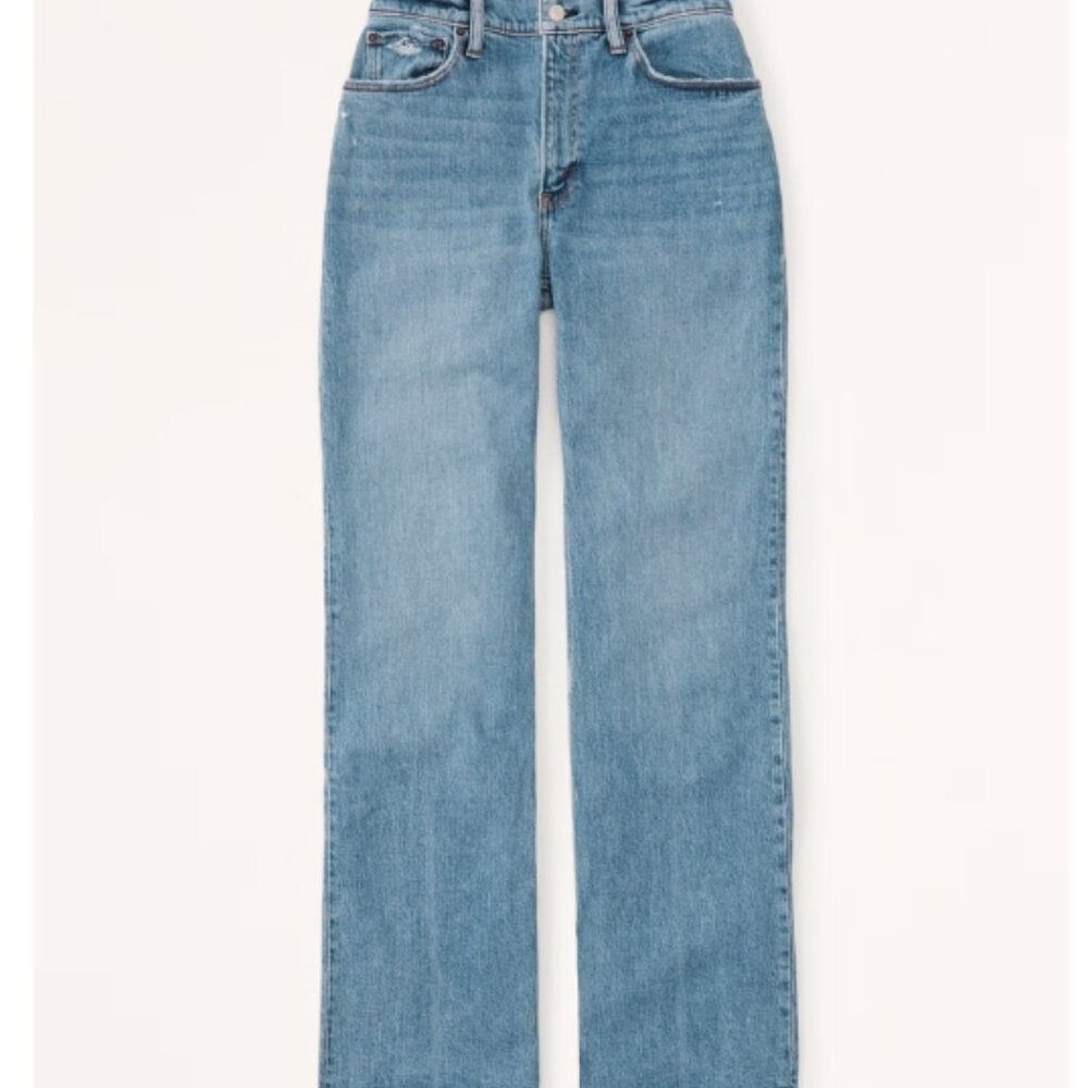 Abercombie Curve Love High Rise 90s Relaxed Jean NWT